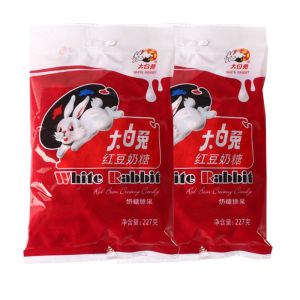 Red Bean Flavored White Rabbit Candy